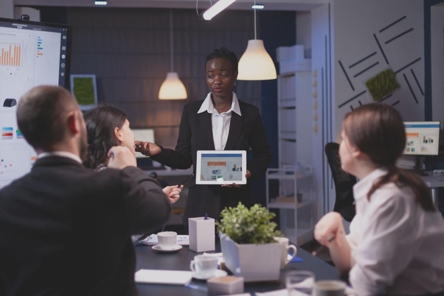 Sessione di coaching individuale in ambiente professionale